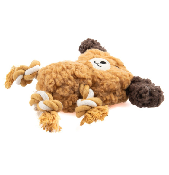 Игрушка AROMADOG Rescue для собак Собачка с канатами 15 см с пищалкой, рыжий (MPG867945) 