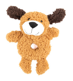 Игрушка AROMADOG Rescue для собак Собачка-кольцо 25 см с пищалкой, рыжая