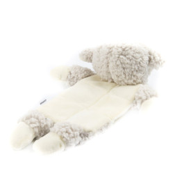 Игрушка AROMADOG Senior для собак Овечка 30 см с 3 пищалками, серый