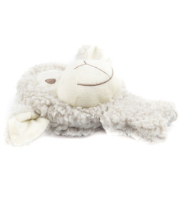 Игрушка AROMADOG Senior для собак Овечка BIG HEAD 18 см с пищалкой, серая