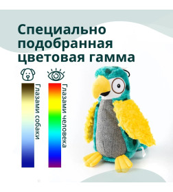 Игрушка Elder Club для собак Разноцветный попугай 25 см