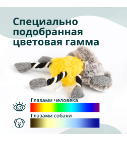 Игрушка Elder Club для собак Слон с канатом 25 см