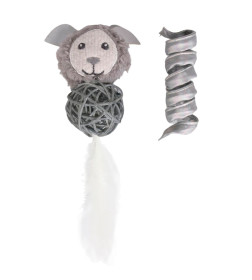 Игрушка Petpark для кошек Космический пёс и пружинка с кошачьей мятой (2 шт в комплекте)