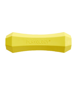 Жевательная палочка Playology SQUEAKY CHEW STICK для собак средних и крупных пород с ароматом курицы, большая, цвет желтый