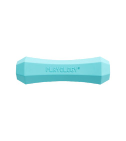 Жевательная палочка Playology SQUEAKY CHEW STICK для собак средних пород с ароматом арахиса, средняя, цвет голубой