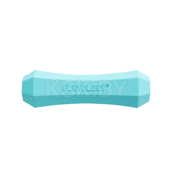Жевательная палочка Playology SQUEAKY CHEW STICK для собак средних пород с ароматом арахиса, средняя, цвет голубой (P3000876) 
