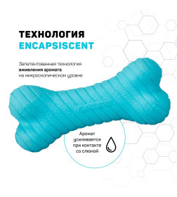 Двухслойная жевательная косточка Playology DUAL LAYER BONE для собак средних и крупных пород с ароматом арахиса, большая, цвет гол