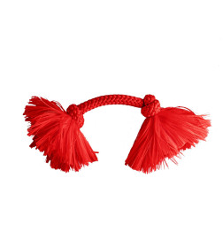 Жевательный канат Playology DRI-TECH ROPE для собак мелких пород с ароматом говядины, маленький, цвет красный