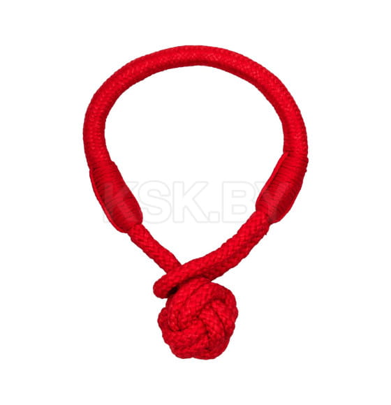 Жевательный канат Playology TOUGH TUG KNOT для щенков 4-8 месяцев с ароматом говядины, цвет красный (P33358) 