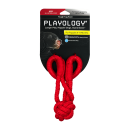 Жевательный канат Playology TOUGH TUG KNOT для щенков 4-8 месяцев с ароматом говядины, цвет красный (P33358) 