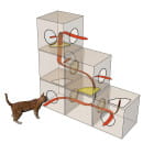 Домик для кошек BAMA PET QUBLO 35x35x35h см, бежевый (19211) 