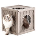 Домик для кошек BAMA PET QUBLO 35x35x35h см, бежевый (19211) 