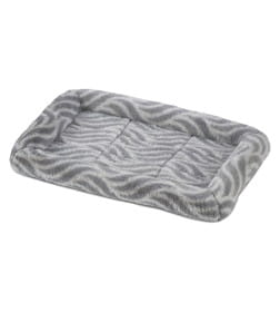 Лежанка MidWest Deluxe Wave Bed для собак и кошек меховая 41х30х6,5 см, серая
