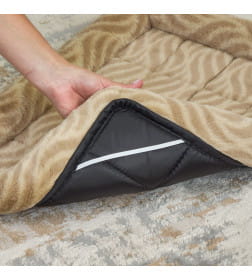 Лежанка MidWest Deluxe Wave Bed для собак и кошек меховая 41х30х6,5 см, цвет песочный
