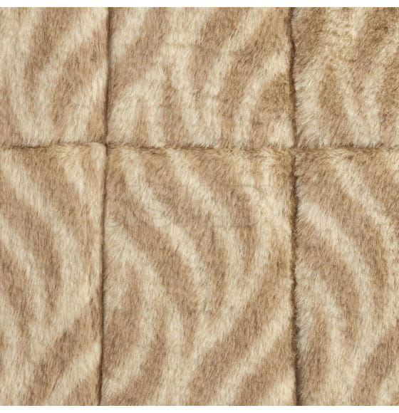 Лежанка MidWest Deluxe Wave Bed для собак и кошек меховая 41х30х6,5 см, цвет песочный (MID027911) 