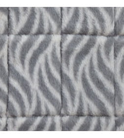 Лежанка MidWest Deluxe Wave Bed для собак и кошек меховая 51х31,5х6,5 см, серая