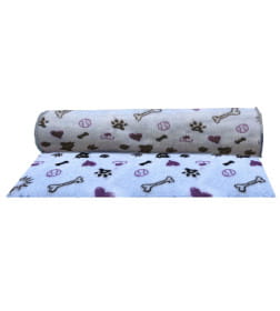 Коврик меховой ProFleece Mr.Kranch 1х1,6м голубой/черный/лиловый
