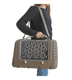 Переноска MPS P-BAG с плечевым ремнем, облегченная, 44,5×26,5x28см цвет коричневый