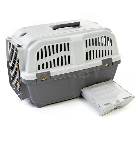 Переноска MPS SKUDO CAT TRAVEL 60x40x39см с лотком для наполнителя серая (MPS067287) 