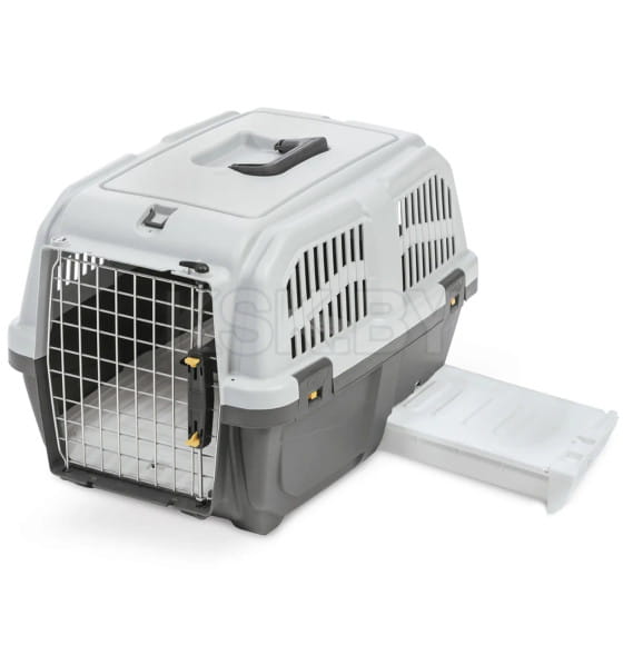 Переноска MPS SKUDO CAT TRAVEL 60x40x39см с лотком для наполнителя серая (MPS067287) 