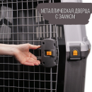 Переноска MPS SKUDO 7  105х73х76h см с металлической дверцей с замком серая (S01050700) 
