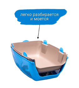 Переноска MPS SIRIO LITTLE 50х33,5х31h см голубая