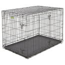 Клетка MidWest iCrate для собак 122х76х84h см, 2 двери, черная (1548DD) 