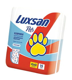 Коврики (пеленки) LUXSAN Premium для животных 40х60, 15 шт