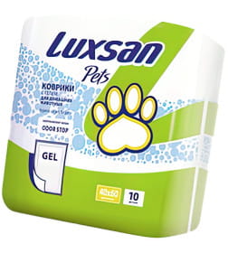 Коврики (пеленки) LUXSAN Premium GEL для животных 40х60, 10 шт