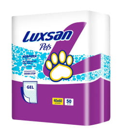 Коврики (пеленки) LUXSAN Premium GEL для животных 40х60, 50 шт