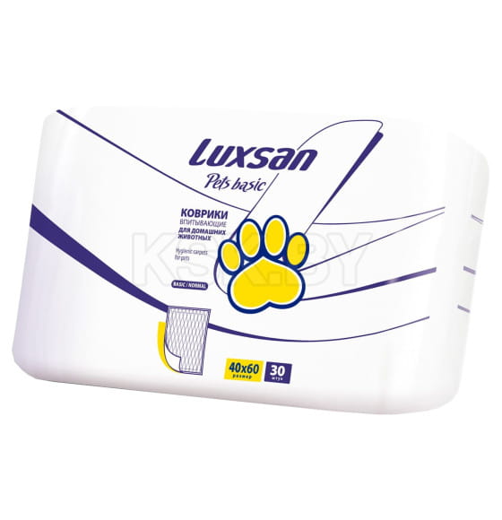 Коврики (пеленки) LUXSAN Basic для животных 40х60, 30 шт (LSN750298) 