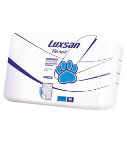 Коврики (пеленки) LUXSAN Basic для животных 60х60, 30 шт