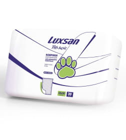 Коврики (пеленки) LUXSAN Basic для животных 60х90, 30 шт