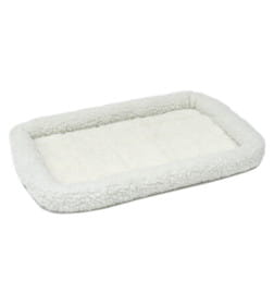 Лежанка MidWest Pet Bed для собак и кошек флисовая 77х52 см, белая