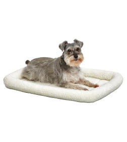 Лежанка MidWest Pet Bed для собак и кошек флисовая 77х52 см, белая