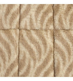 Лежанка MidWest Deluxe Wave Bed для собак и кошек меховая 56х44,5х6,5 см, цвет песочный