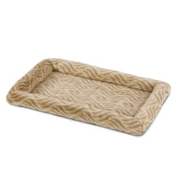 Лежанка MidWest Deluxe Wave Bed для собак и кошек меховая 70,5х53х7,5 см, цвет песочный