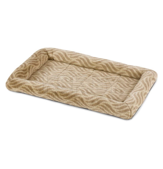Лежанка MidWest Deluxe Wave Bed для собак и кошек меховая 70,5х53х7,5 см, цвет песочный (MID027942) 