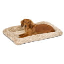 Лежанка MidWest Deluxe Wave Bed для собак и кошек меховая 70,5х53х7,5 см, цвет песочный (MID027942) 