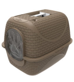 Био-туалет для кошек BAMA PET PRIVE 42х50,5х39,6h см, коричневый