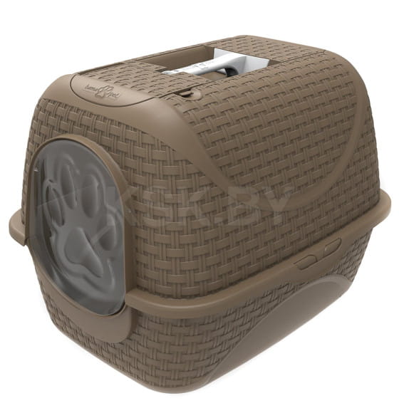 Био-туалет для кошек BAMA PET PRIVE 42х50,5х39,6h см, коричневый (19120) 
