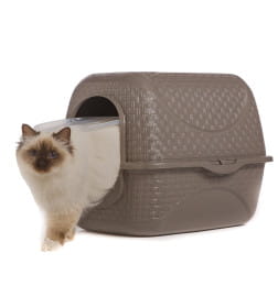 Био-туалет для кошек BAMA PET PRIVE 42х50,5х39,6h см, коричневый