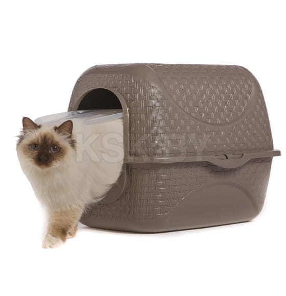 Био-туалет для кошек BAMA PET PRIVE 42х50,5х39,6h см, коричневый (19120) 