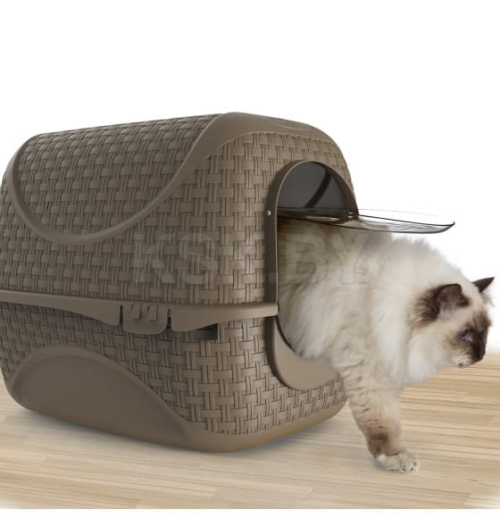 Био-туалет для кошек BAMA PET PRIVE 42х50,5х39,6h см, коричневый (19120) 