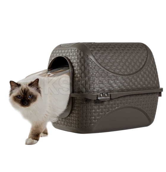Био-туалет для кошек BAMA PET PRIVE 42х50,5х39,6h см, коричневый (19120) 