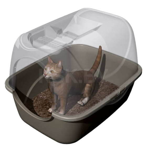 Био-туалет для кошек BAMA PET PRIVE 42х50,5х39,6h см, коричневый (19120) 