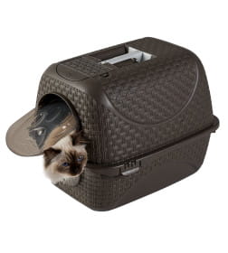 Био-туалет для кошек BAMA PET PRIVE 42х50,5х39,6h см, коричневый