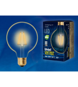 Лампа светодиодная 6Вт Е27 LED-G95-6W/GOLDEN/E27 GLV21GO Uniel