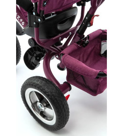 Велосипед 3-х колесный ZIGZAG CLASSIC 10"/8" 5588 Бордовый