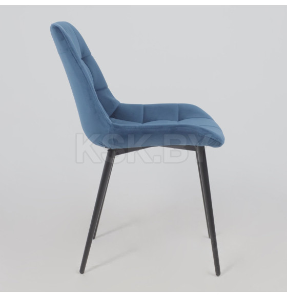Стул AV 405, синий бархат Confetti deep ocean/черный (119610) 